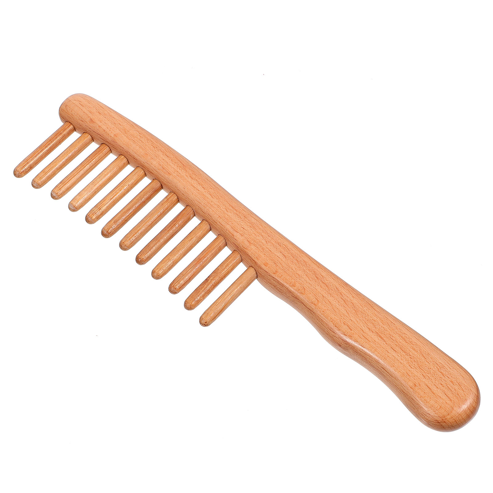 1Pcs Polished Natural Wood Mas - огляд і ціна Hair Care Natur