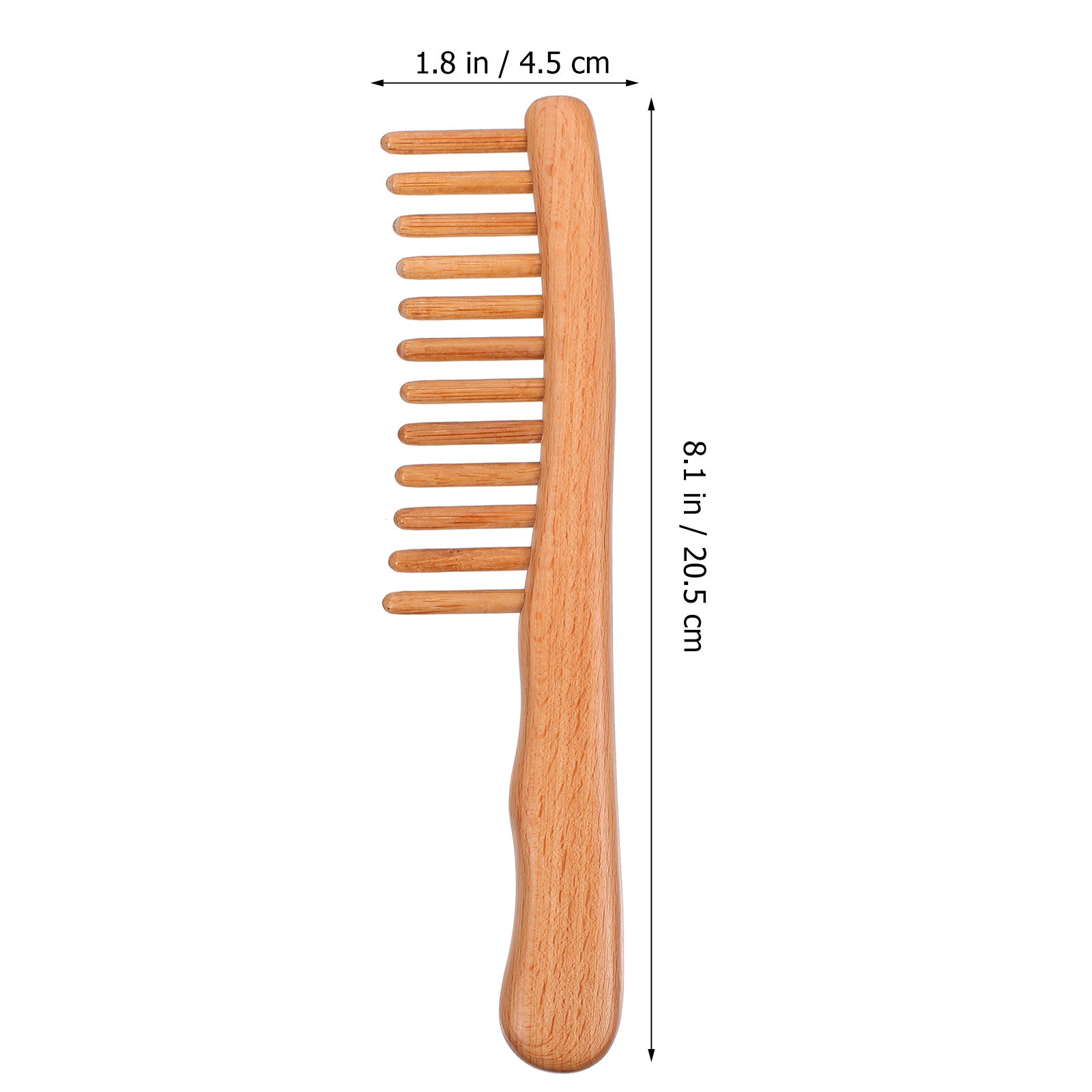 1Pcs Polished Natural Wood Mas - огляд і ціна Hair Care Natur