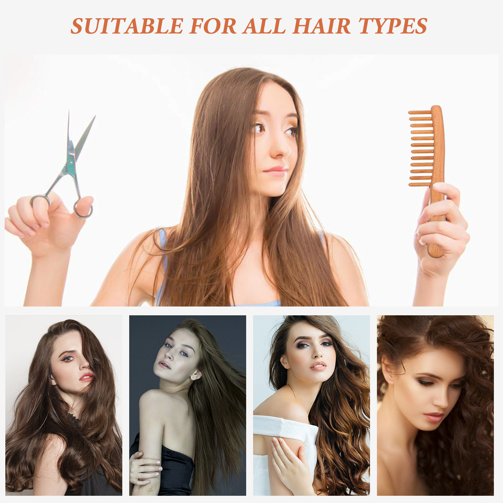1Pcs Polished Natural Wood Mas - огляд і ціна Hair Care Natur