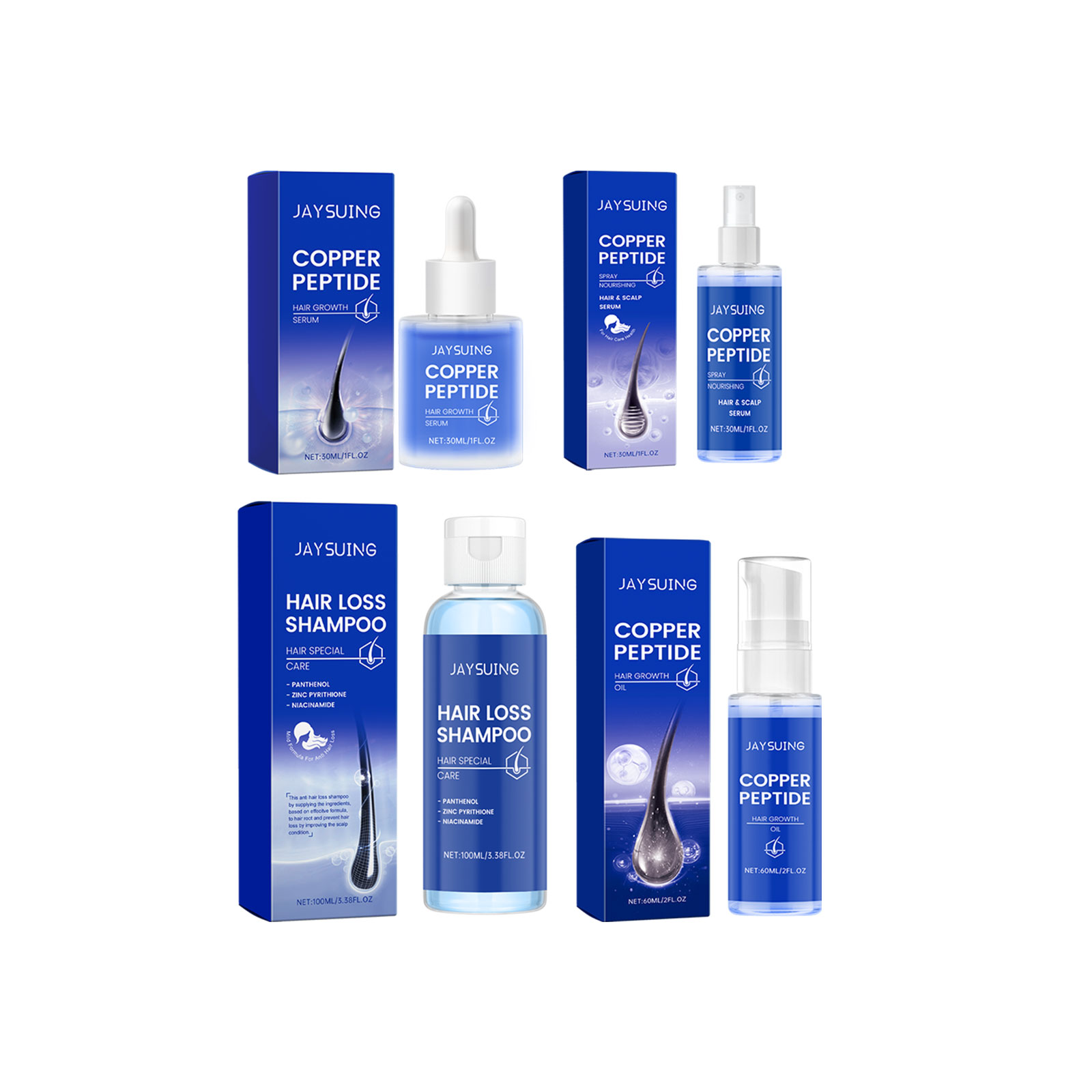 Copper Peptide Shampoo Hair Gr - огляд і ціна Hair Care Oil Serum