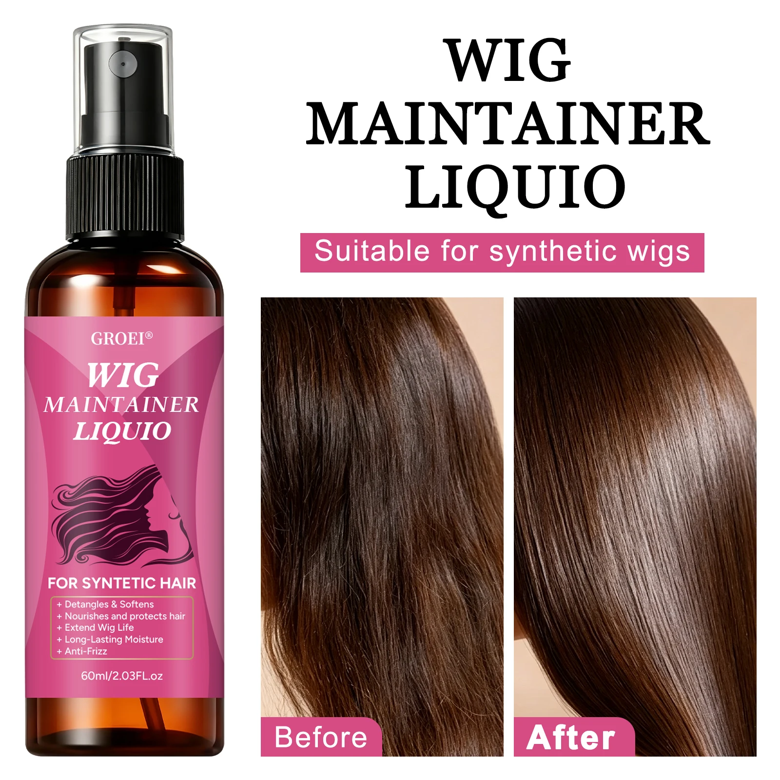 GROEI Anti‑Frizz Wig Maintaine - огляд і ціна Hair Care Spray