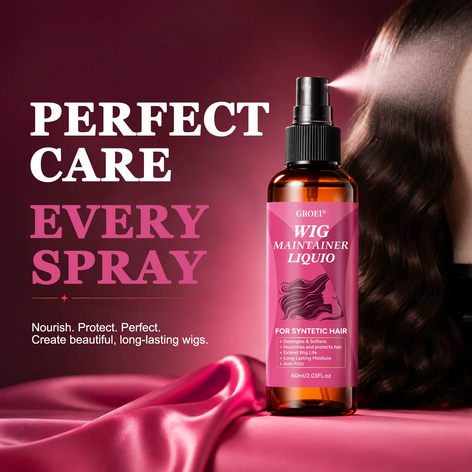GROEI Anti‑Frizz Wig Maintaine - огляд і ціна Hair Care Spray