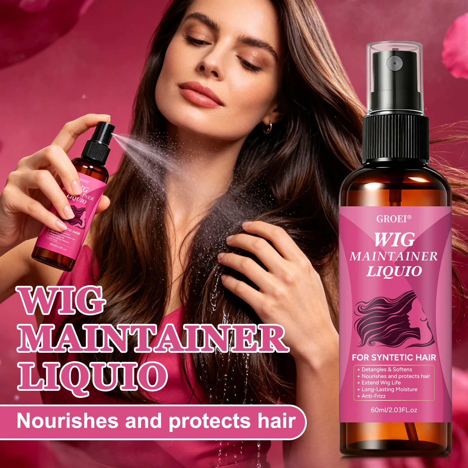 GROEI Anti‑Frizz Wig Maintaine - огляд і ціна Hair Care Spray