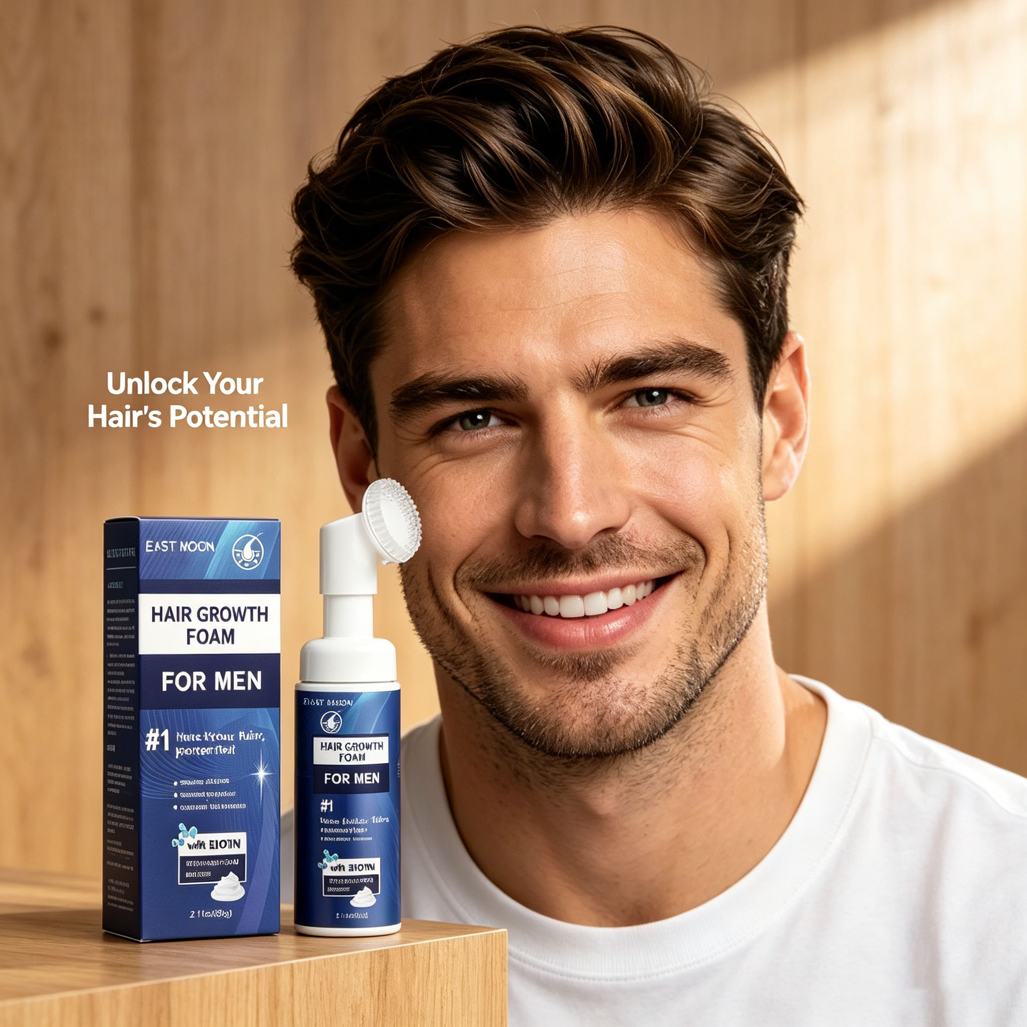Hair Growth Foam Silicone Brus - огляд і ціна Hair Care Natur