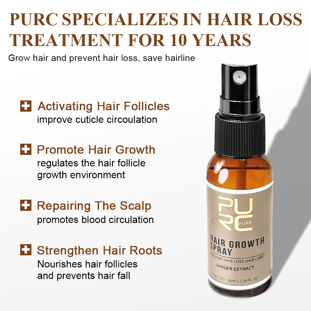 PURC Ginger Hair Spray Root St - огляд і ціна Hair Care Oil Serum