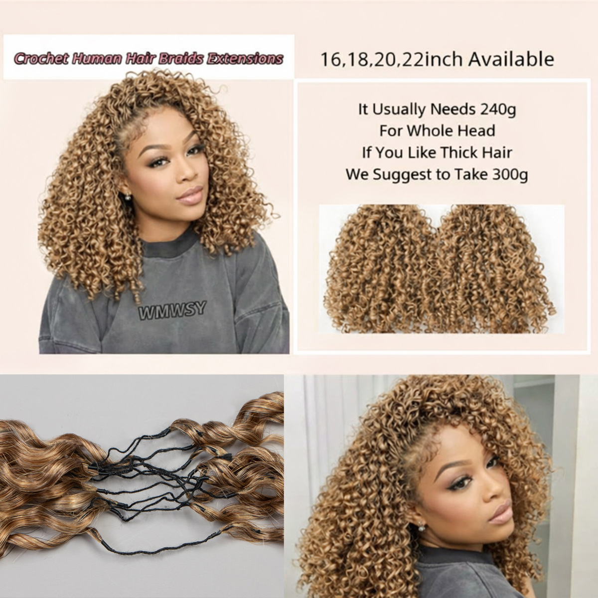 15A Small Spirals Curly Honey  - огляд і ціна Hair Care Honey