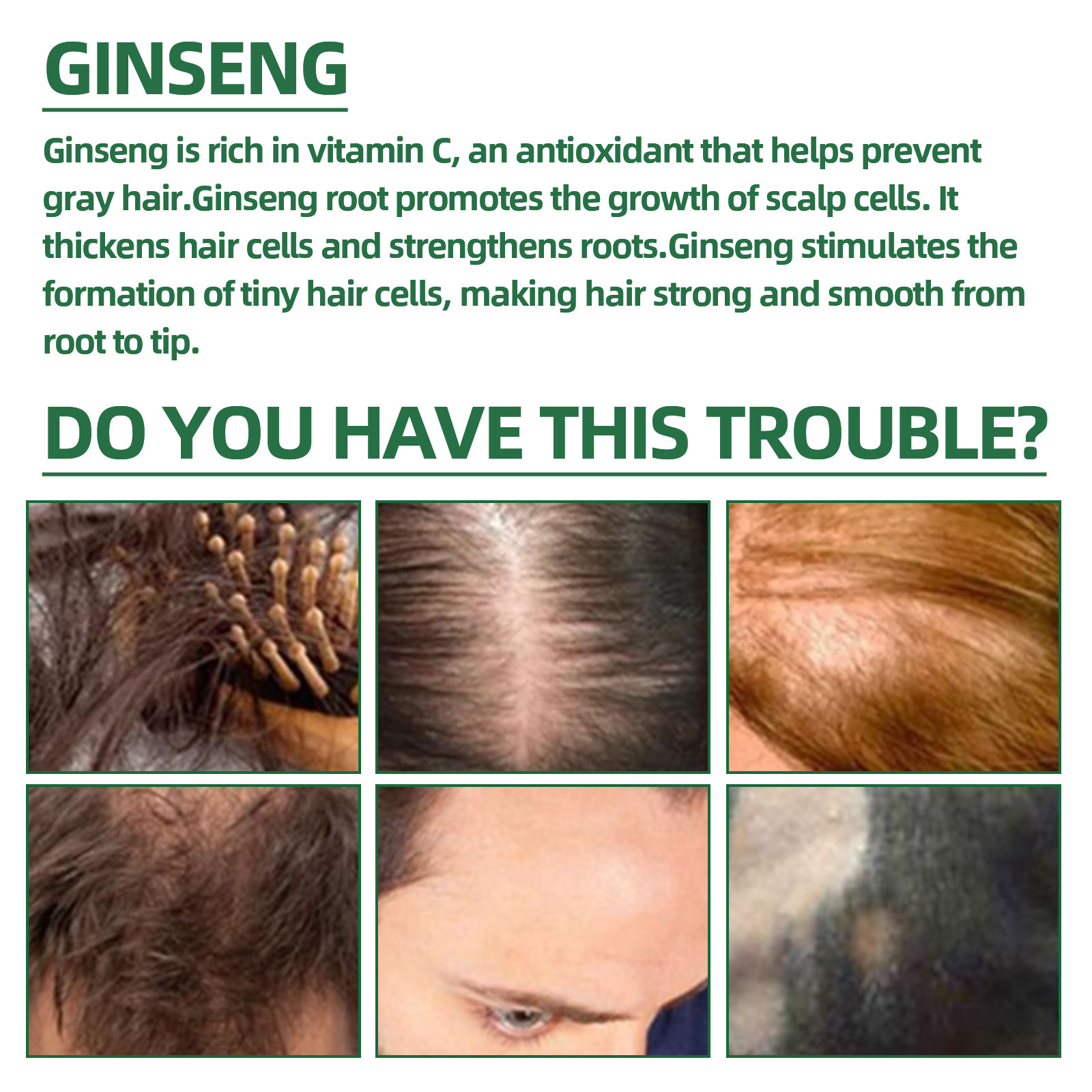Natural Herbal Ginseng Hair Ca - огляд і ціна Hair Care Herbal