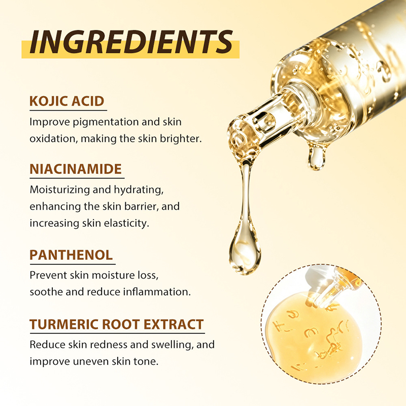 Kojic Acid Niacinamide Bottled - огляд і ціна Silk Press Serum
