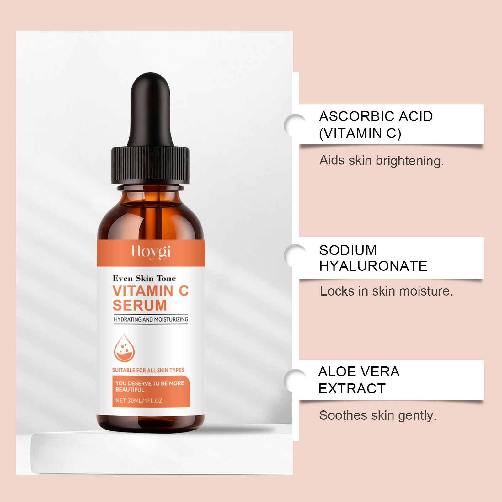 Vitamin C Serum for Face Hyalu - огляд і ціна Silk Press Serum