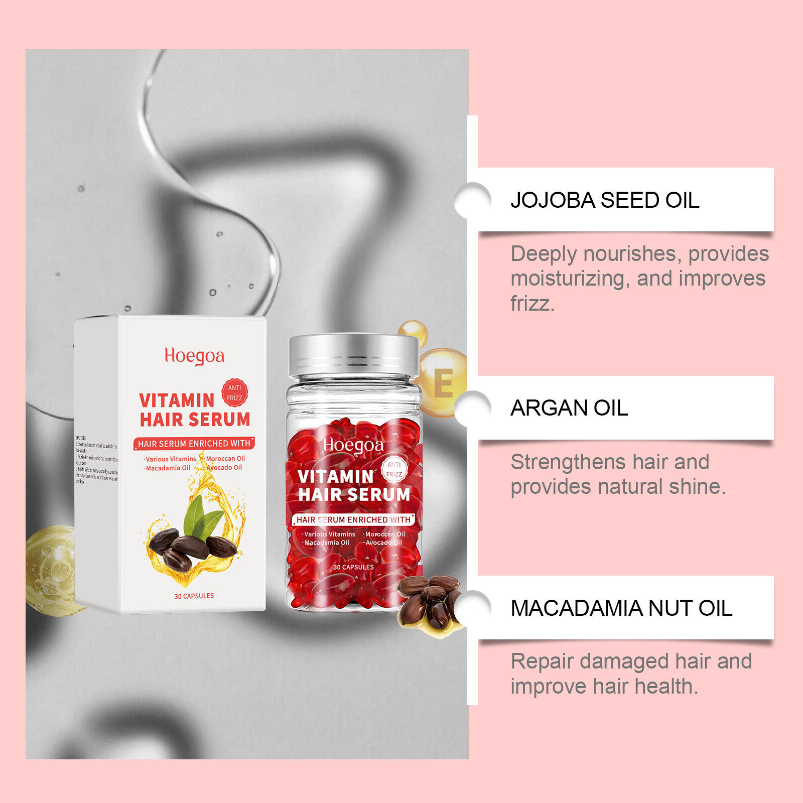 Vitamin Hair Care Serum Capsul - огляд і ціна Hair Care Oil Serum